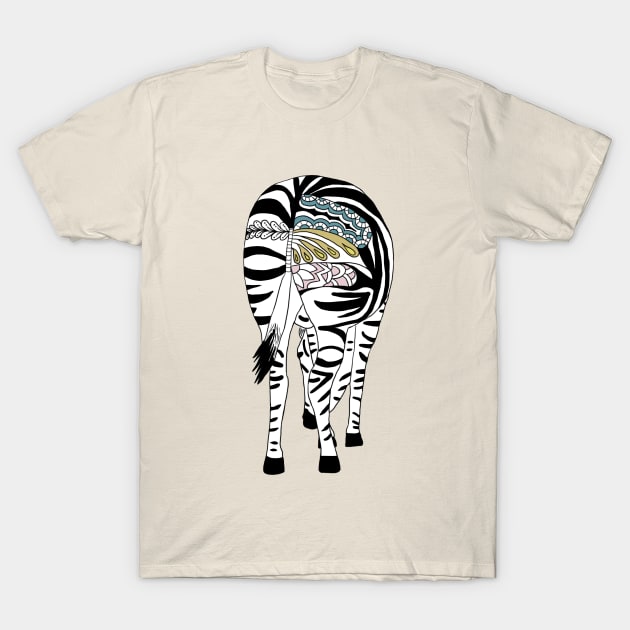 Buntes Zebra pastell T-Shirt by Blumchen